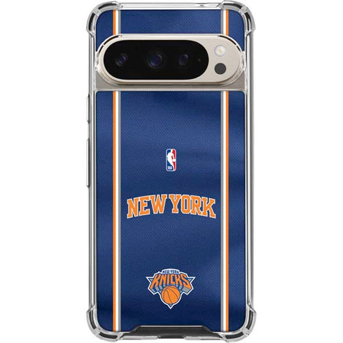 NBA New York Knicks Jersey Google Pixel 9 Pro XL Clear Case